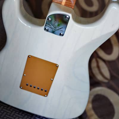 Fender STRATOCASTER CS AMERICAN CUSTOM HONEY BLOND ASH ROASTED TIGER V NECK 2023 - Honey Blonde image 12