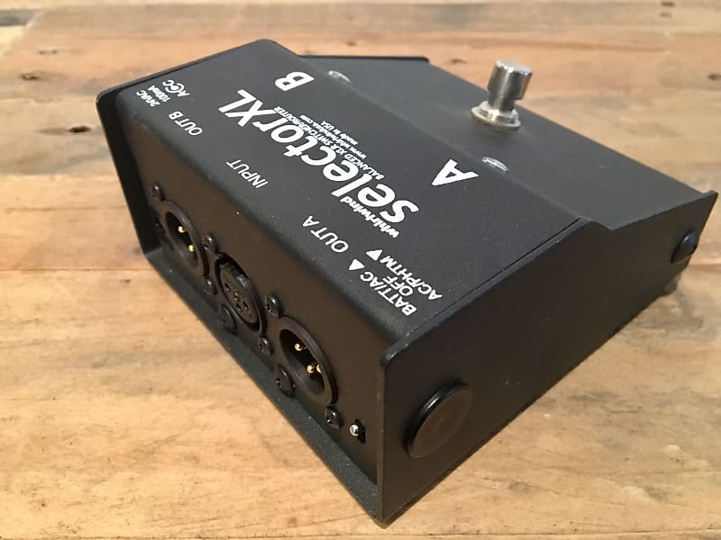 Whirlwind Selector XL Active A/B Switcher Pedal Black | Reverb