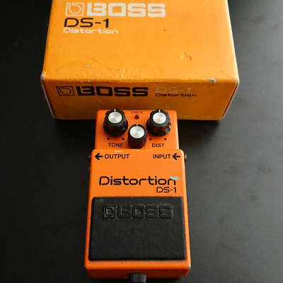 Boxed, 1983 Made in Japan - Boss DS-1 Distortion (Black Label) MIJ 1982 - 1988 - Orange image 1