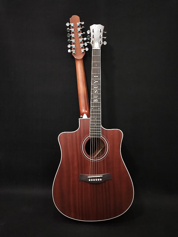 12 6 Strings Acoustic Double Neck Double Sided Busuyi Guitar