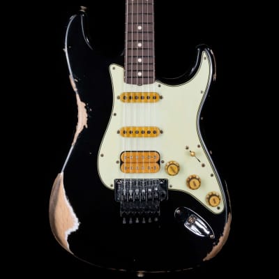 Fender Custom Shop Alley Cat Stratocaster Rosewood Board Heavy Relic HSS Floyd Rose Black image 2