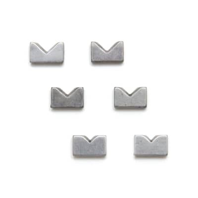 Hipshot (6) KickAss Stainless Steel Saddle Inserts Set, Notched, 5KS00N for sale