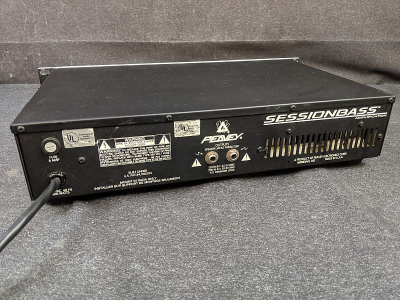 Peavey Session Bass 200W Amplifier 2U Rack Amp Head Made In