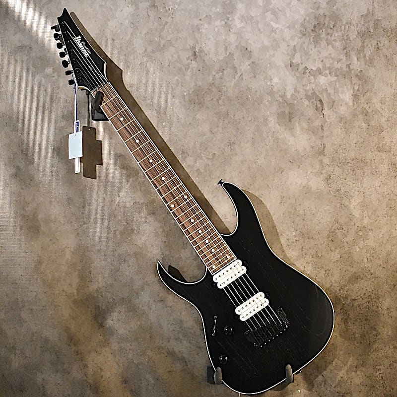 Ibanez Left handed Prestige RGR752AHBF 7 String Weathered Black Lefty Guitar