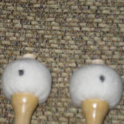 ONE pair new old stock Regal Tip 601SG, GOODMAN # 1, TIMPANI MALLETS HARD, inner wood core covered with first quality white damper felt, hard rock maple haandles / shaft (includes packaging) image 11