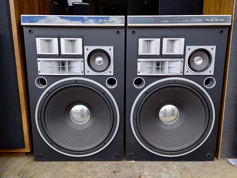 ① 日本未発売Pioneer CS-803 スピーカー Single Acoustic Pioneer CS-803 Vintage Speaker with Grill