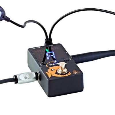 Ortega Guitars SEADEVIL Chromatic Pedal Tuner with adjustable LED lights to light up the pedalboard image 2