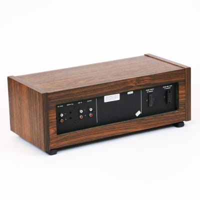 1970s Teac Tascam Recorder / Reproducer Faux Rosewood Laminated Cabinet Vintage 35-2 1/4” Stereo Analog Tape Machine Meter Bridge image 7