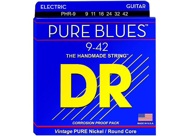 DR Pure Blues PHR-9 Electric Guitar Lite 9-42 image 1