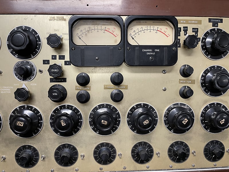 Rare 8 Channel Tube Mixer 1950-60s - Gold