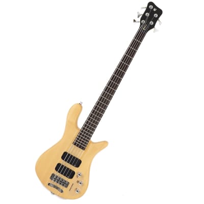 Warwick RockBass Streamer Standard 5-String Bass Guitar - Natural Transparent Satin image 2