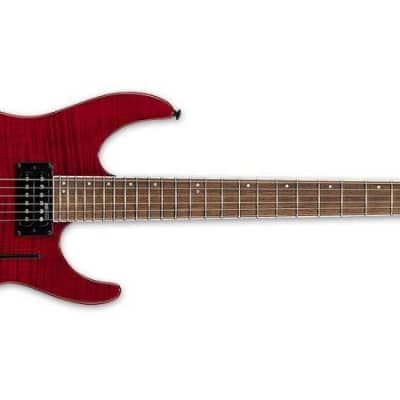 ESP LTD M-200FM Electric Guitar - See Thru Red image 1