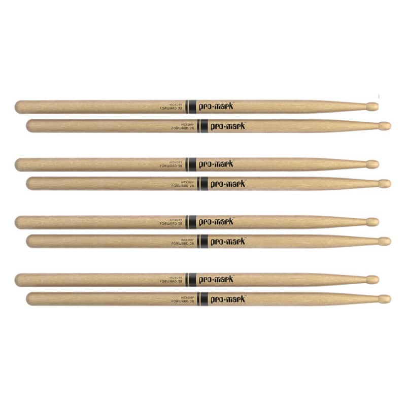 Promark Classic Forward Hickory Oval Wood Tip 4 Pack 5b
