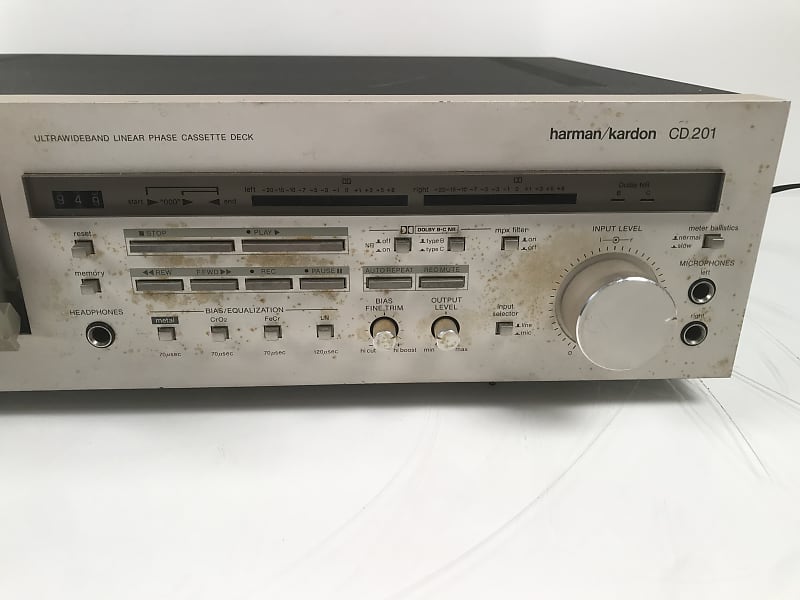 Vintage Harman Kardon deals CD 191 Stereo Cassette Deck Parts/Repairs