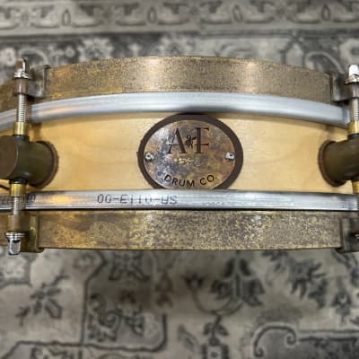A&F Drum Co. Rude Boy Maple Wood Snare 3x13”  Natural for sale