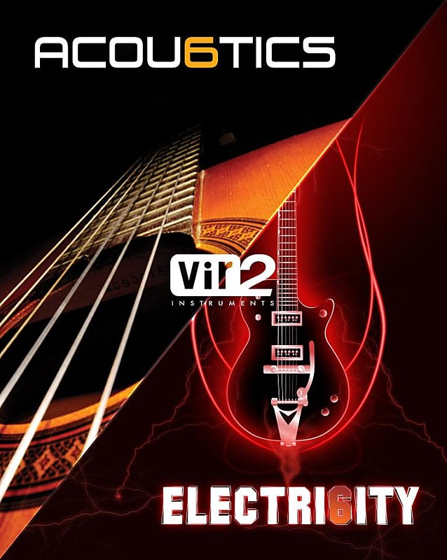 New VIR2 INSTRUMENTS ACOU6TICS ELECTRI6ITY BUNDLE MAC/PC Plugin Software  (Download/Activation Card)