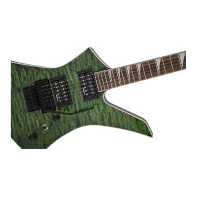 Jackson X Series Kelly KEXQ 6-String, Laurel Fingerboard, Poplar Body, and Through-Body Maple Neck Electric Guitar (Right-Handed, Transparent Green) image 9