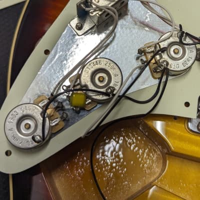 Used Fender MIJ Aerodyne Stratocaster - Flame Sunburst with Hard Case image 15