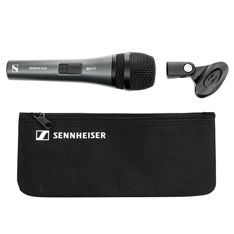 Sennheiser E-835-S Handheld Vocal Microphone w 3-Pin XLR Connection image 1