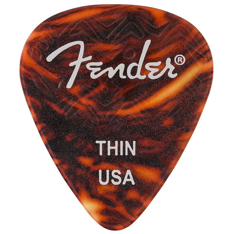 Fender Wavelength Picks 351 Thin Shell 4 Pack (24) Bundle image 1