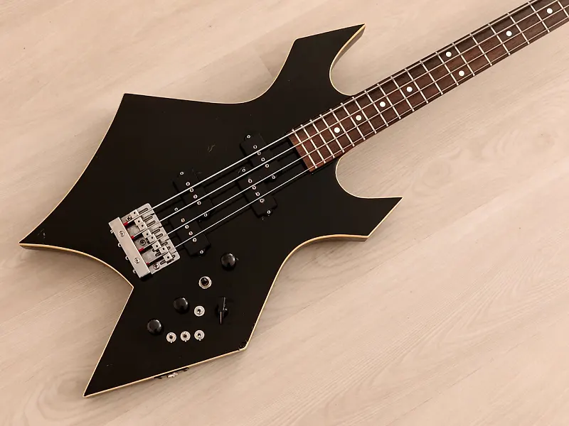 1985 BC Rich Warlock Bass NJ Series Neck Through Vintage Bass | Reverb