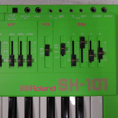 Roland SH-101 Monophonic Analog Synthesizer Refinished by GHOSTINMPC Custom Green [Three Wave Music] image 5