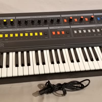 Crumar Composer Analog Paraphonic Synthesizer 1980's Black / Multi image 1