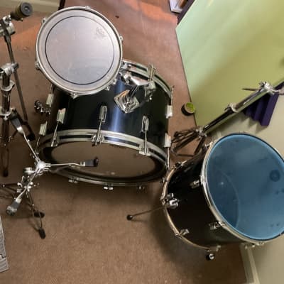 Tama Imperialstar 1980's Midnight Blue Drum Set (used) image 7