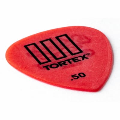 Dunlop 462P.50 Tortex TIII .50mm Guitar Picks, Red, 12 Pack image 3