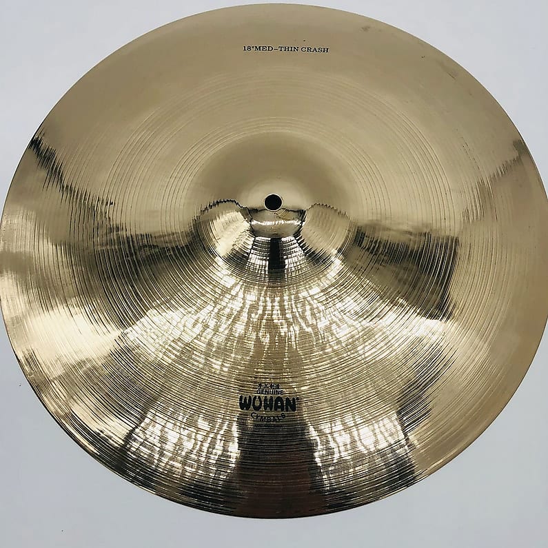 Wuhan 18" Medium Thin Crash Cymbal Reverb