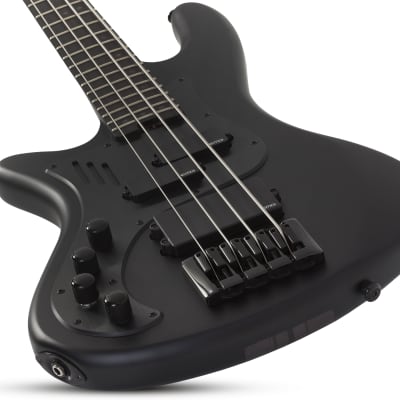 Schecter Stiletto-4 Stealth Pro LH Satin Black image 2