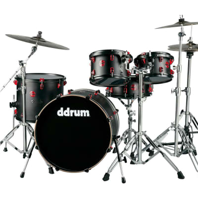 ddrum Hybrid 5 Player 5-pc Acoustic/Electric Drum Set - Satin Black image 1