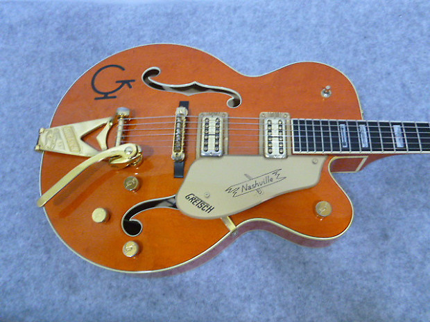 1990 Gretsch 6120 W Nashville Old Style pickups Gold Bigsby | Reverb