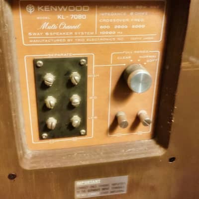 Kenwood KL-7080 Full Range Loudspeaker System - 1970 image 4