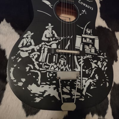 1990s Harmony "Singing Cowboys" Reissue Parlor Guitar Melody Ranch/Gene Autry-style Stencil Acoustic image 4
