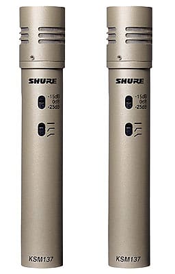 Shure KSM137 SL Stereo Pair Condenser Microphones | Reverb