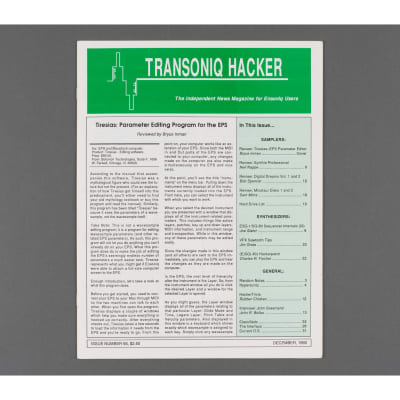 Transoniq Hacker Ensoniq User's Newsletter Issue #66