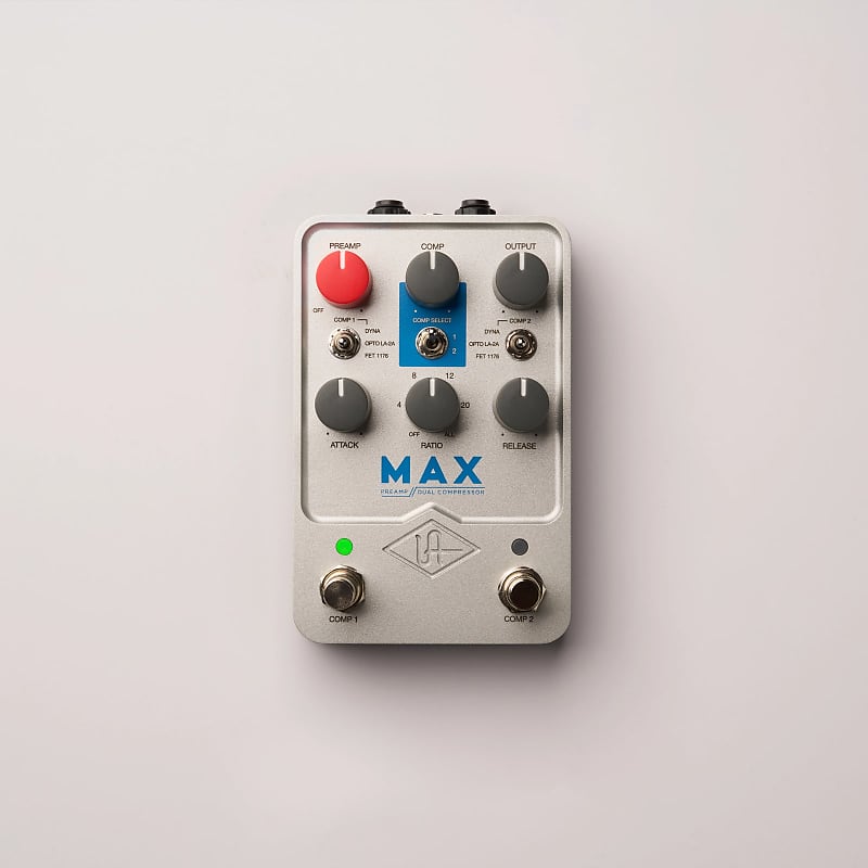 ギター UAFX MAX Preamp/Dual Compressor Universal Audio UAFX Max Preamp & Dual Compressor |** Studio