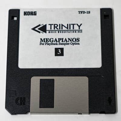 Korg Trinity Mega Pianos Playback Sampler Option TFD-1S (Disks 1-7) - Set image 4