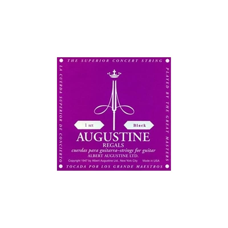 Augustine Regal Black Classical Guitar Strings Extra Reverb UK