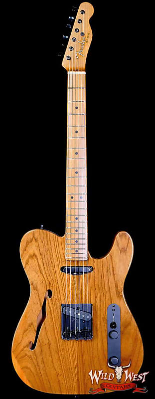 Fender Custom Shop Dennis Galuszka Masterbuilt Roasted 1952 Telecaster Thinline 24.75'' Scale Length Natural image 1
