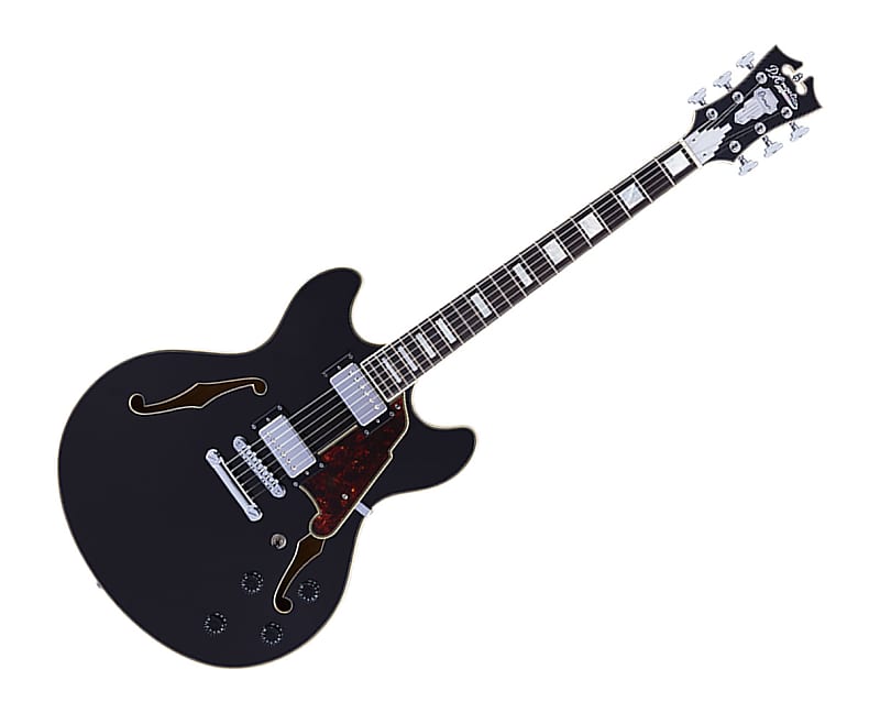 D'Angelico Premier DC Electric Guitar - Black Flake - Open Box image 1