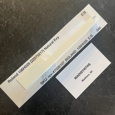 ORIGINAL Roland Replacement E/B Key (106H028) for Juno-1/6/60/106, Jupiter-6/8, SH-101, and more