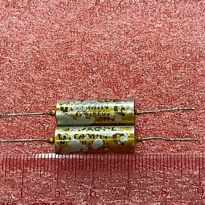2 X Early Sprague Vitamin Q tone capacitor 22000pF 22nF 0.022uF 600V 125C for sale