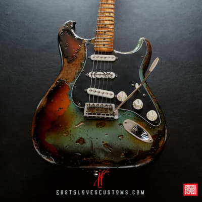 Fender Stratocaster Daphne Blue/Sunburst Heavy Aged Relic [$180 OFF for Limited Time Only] image 8