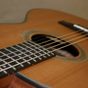 Kala Parlor guitar solid cedar top w/bag natural image 9