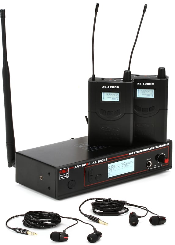 Galaxy Audio AS-1200-2D Wireless In-ear Monitor System - D Band for Live Sound and Front of House image 1