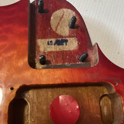 2007 Korean Korean Ibanez S470DXQM Red Viking Burst Guitar Body Floyd Ready image 8