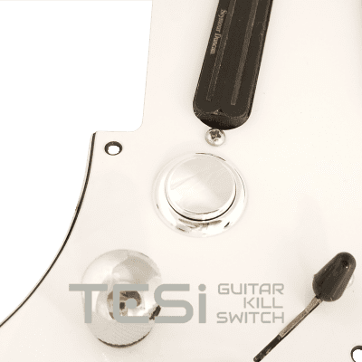 Tesi DITO 24MM Metallic Momentary Arcade Button Guitar Kill Switch Chrome image 2