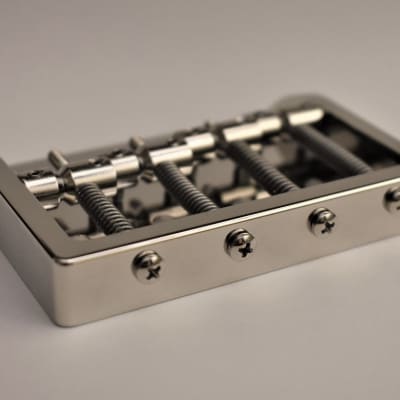 Gibson Grabber & G3 Style Replacement Bridge - Bright Nickel Finish image 4